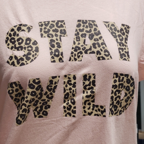 NWT Wildfox Stay Wild Keke Tee in Lotus pink - Picture 8 of 9